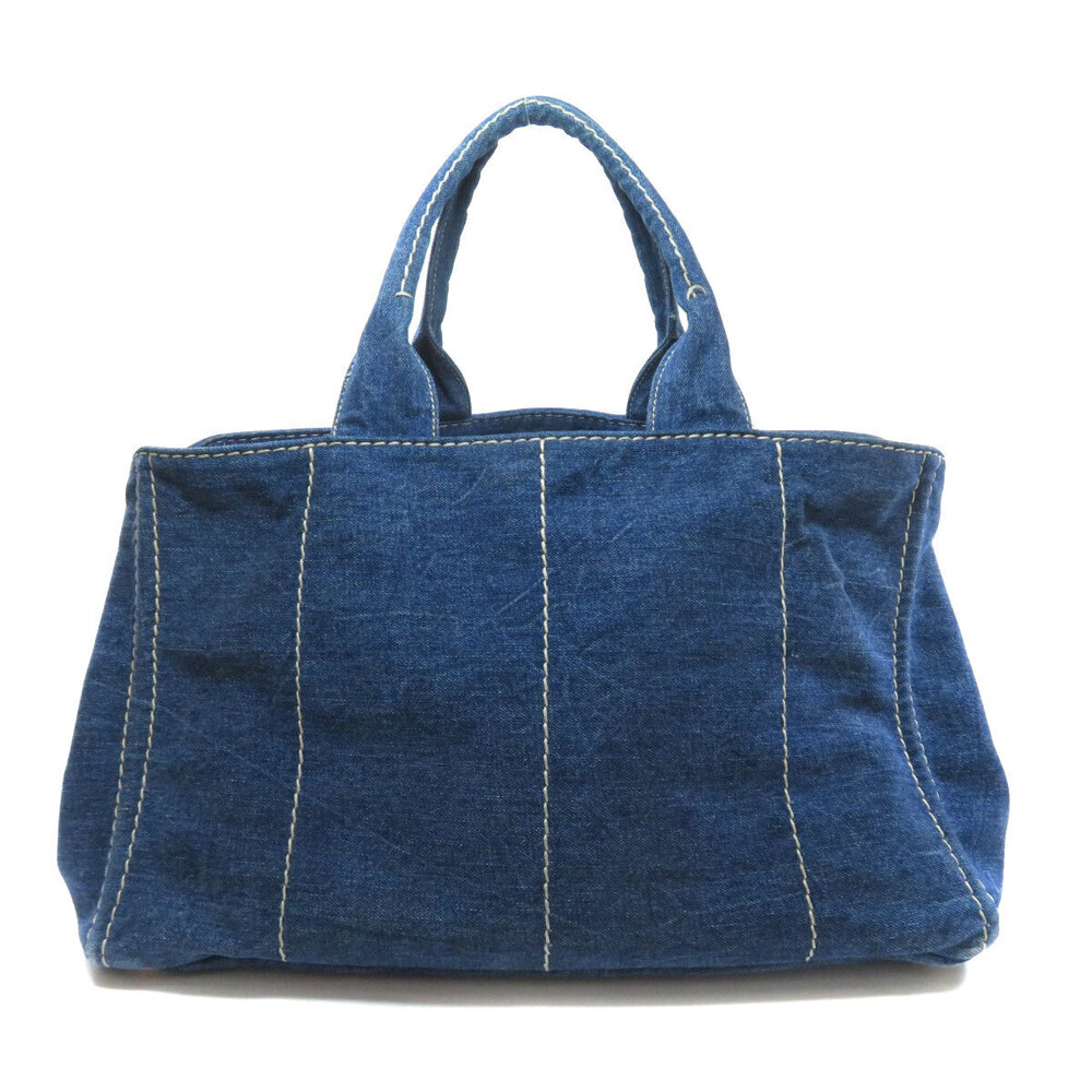 Prada Denim Bag 2way Tote Canapa